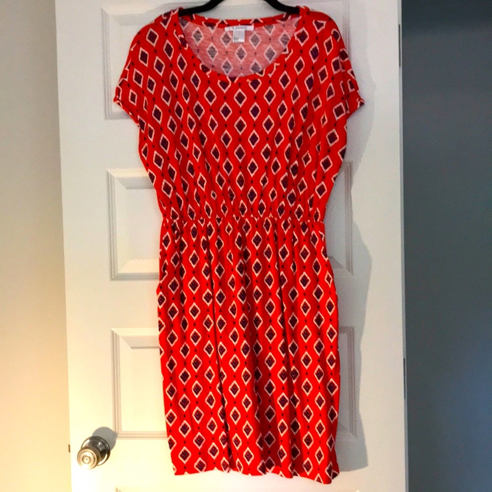 Tee shirt dress with pockets